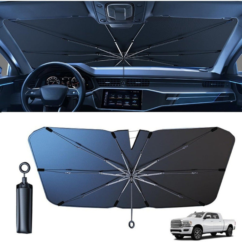 Car Sunshade with Pull Ring