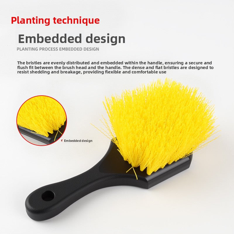 Car Tire Brush, Wheel and Tire Brush, Detail Cleaning Wheel Hub Brush