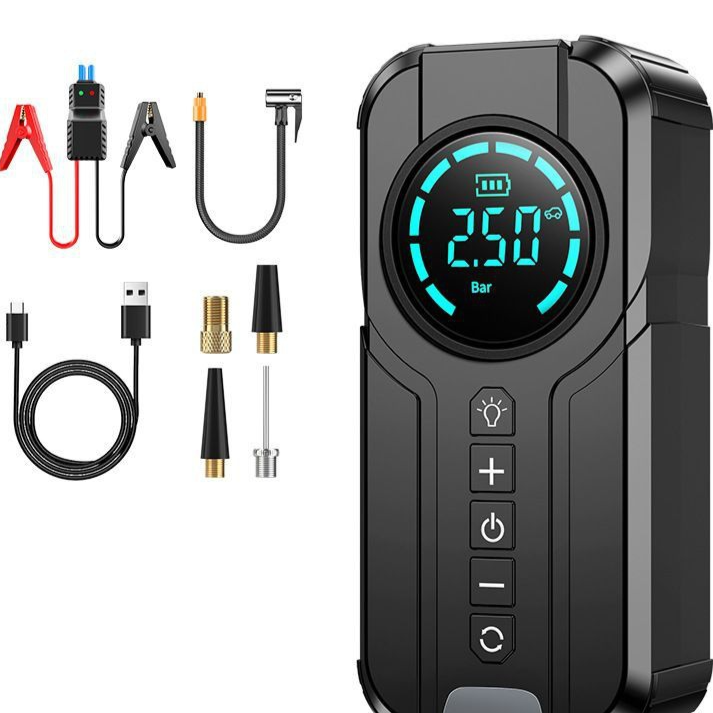 Car Emergency Jump Starter with Air Compressor