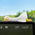 Big White Goose Car Ornaments Cute Cartoon Car Console Decoration