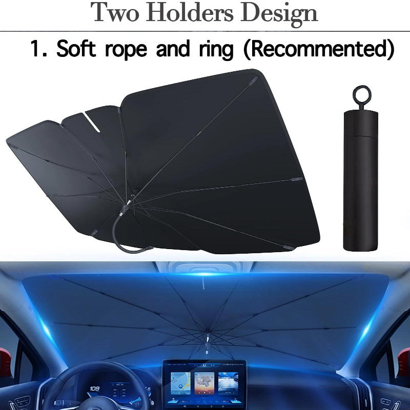 Car Sunshade with Pull Ring