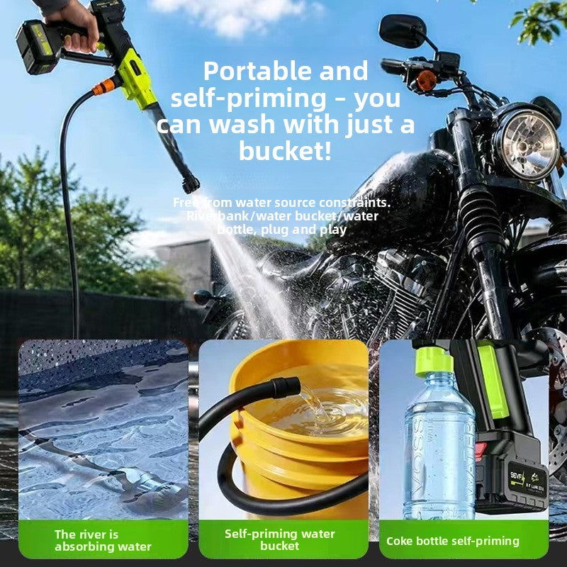Wireless High-Pressure Car Washer Gun