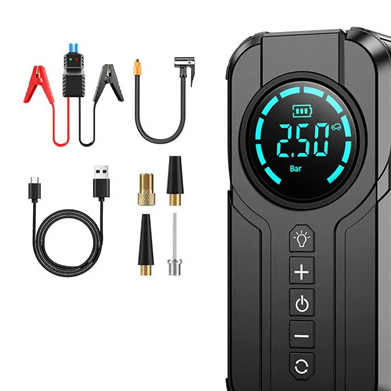 Car Emergency Jump Starter with Air Compressor
