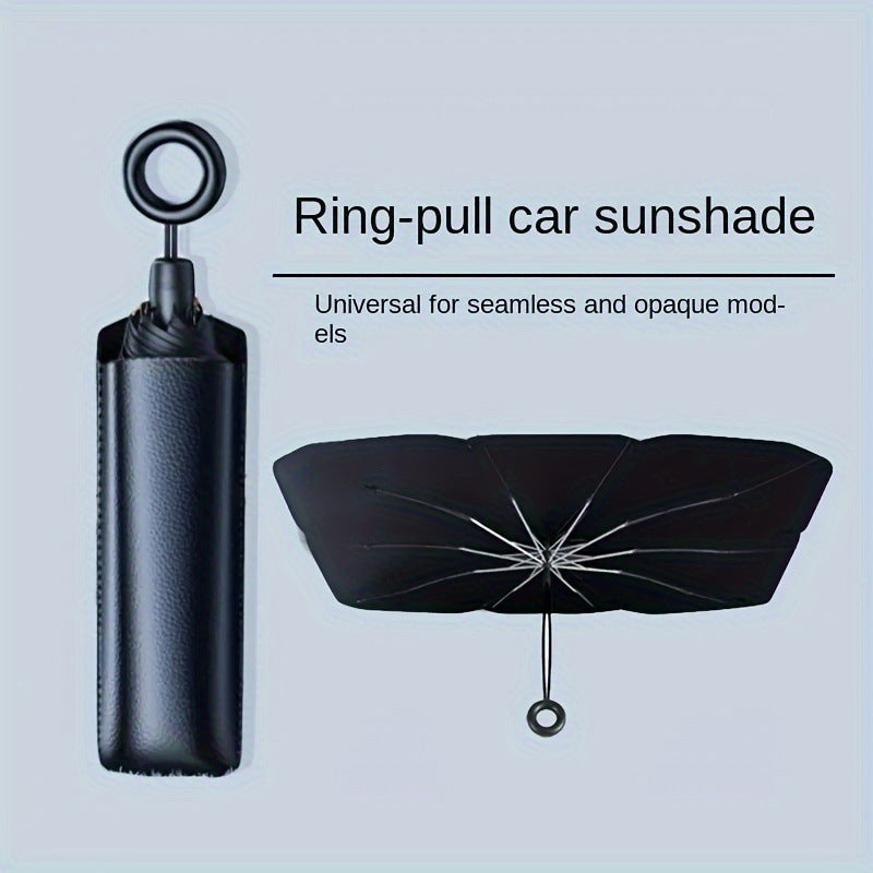 Car Sunshade with Pull Ring